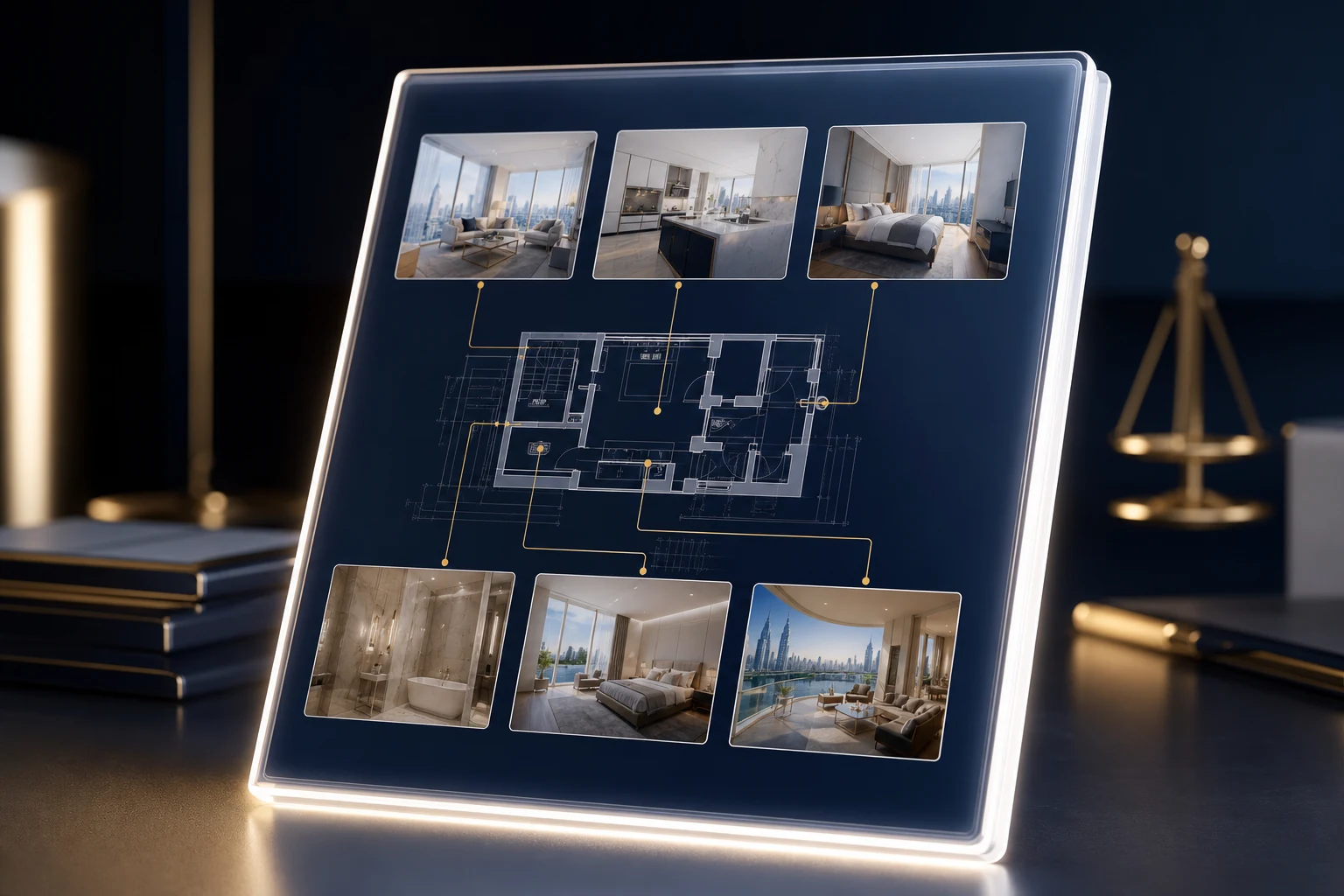 Digital evidence map for an apartment handover