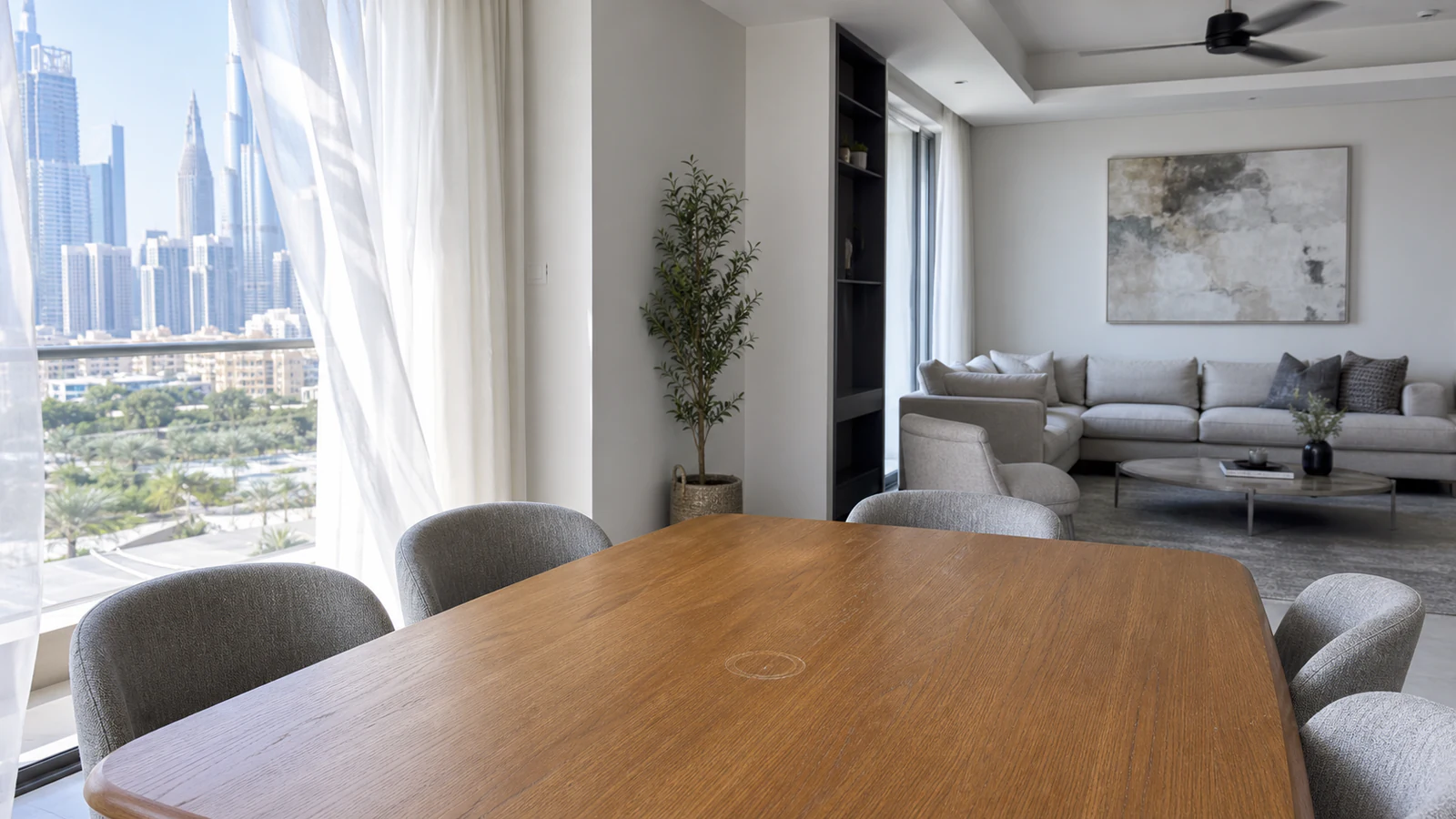 A recent table ring left undisturbed to dry in indirect daylight and normal room ventilation.